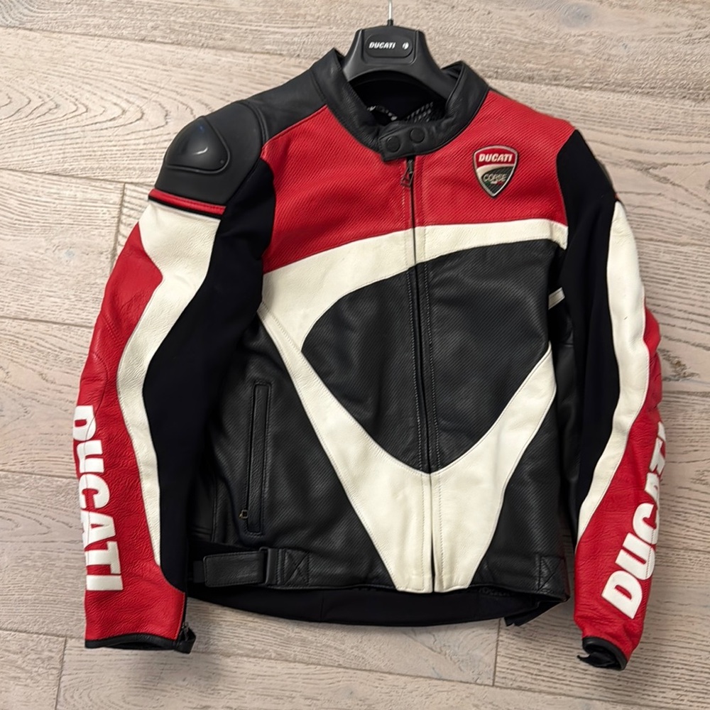 Red and Black Men's Ducati Jacket